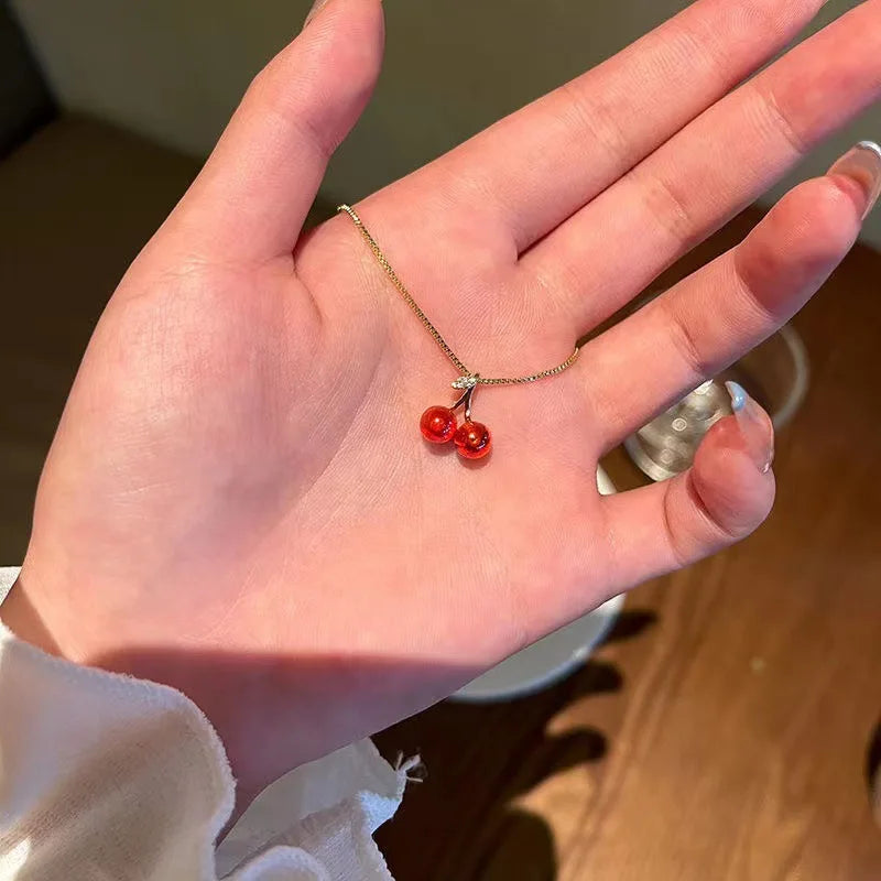 Timeless Crystal Cherry Jewelry Set