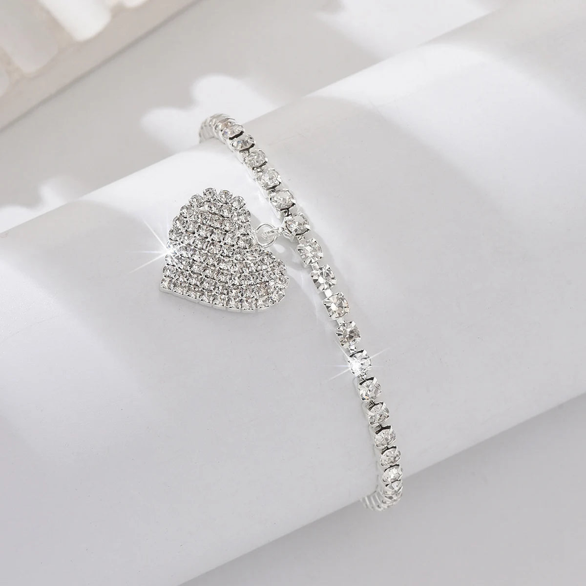 Elegant Heart Foot Chain Bliss