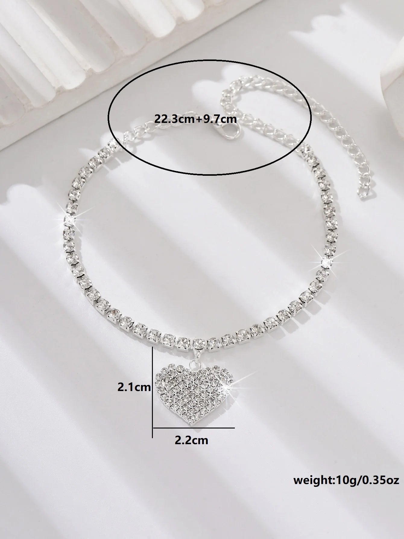 Elegant Heart Foot Chain Bliss