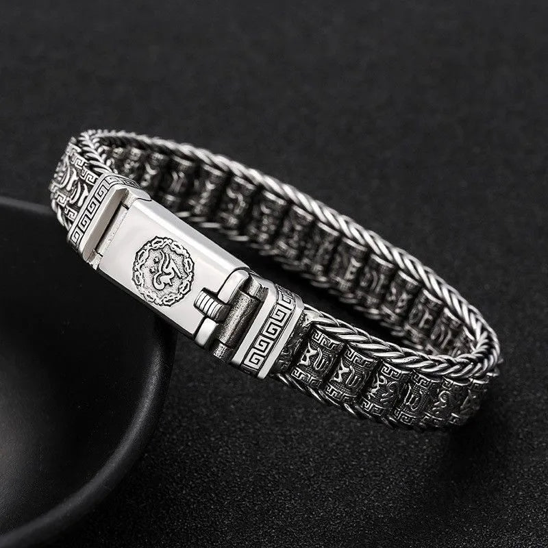 Mantra Strength Stainless Bracelet