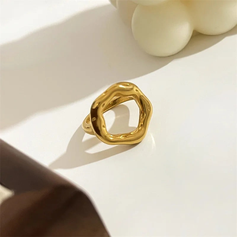 Unity Molten Gold Strength Ring