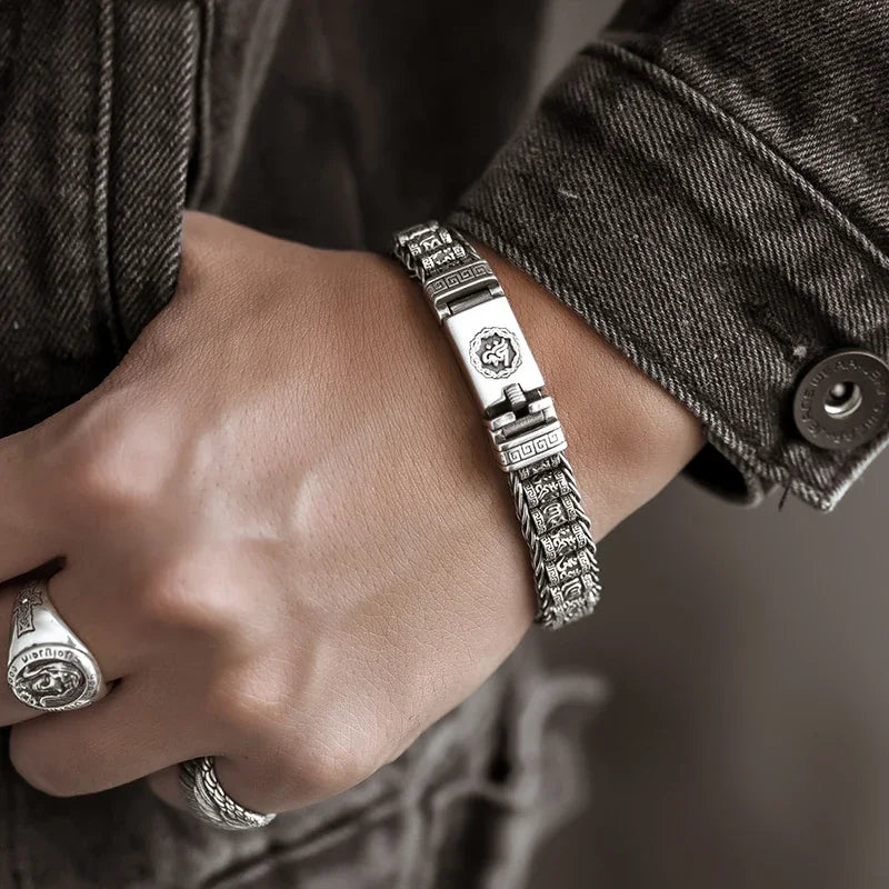 Mantra Strength Stainless Bracelet