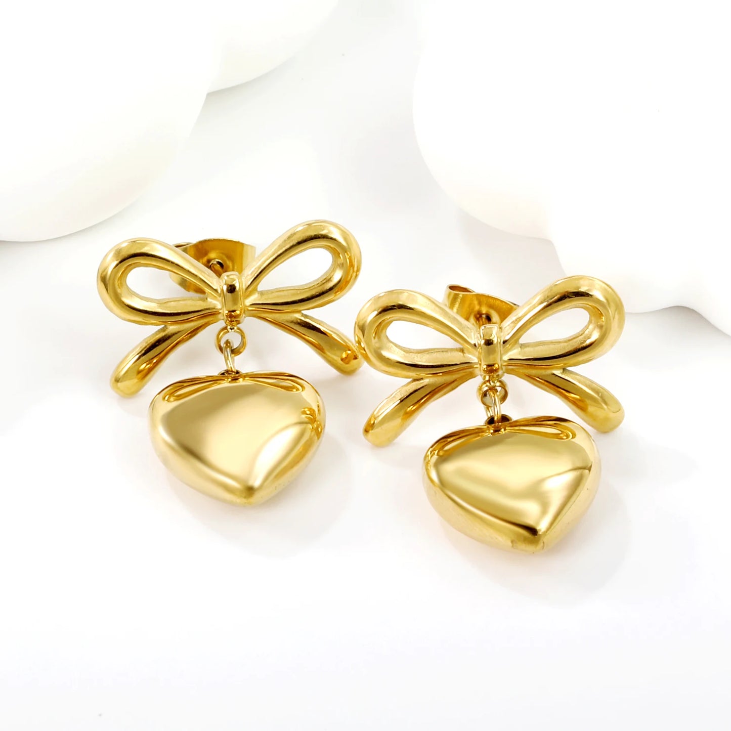 Aine Heart Earrings: Romantic Elegance