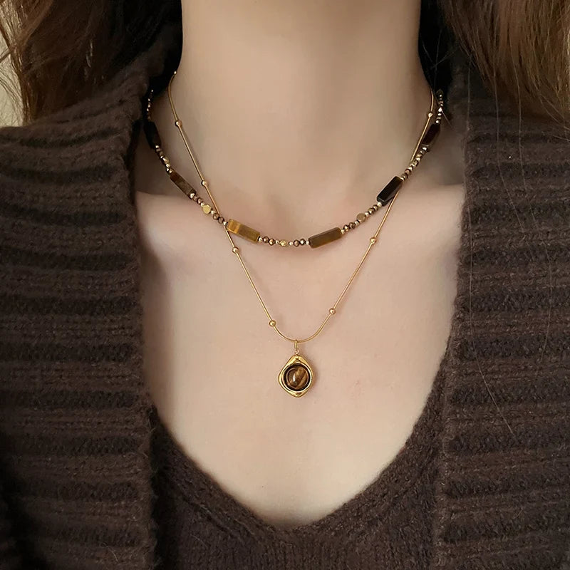 Tiger's Gaze Elegance Necklace