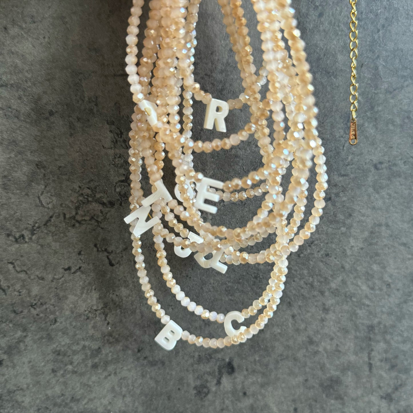 Summer Glow Initial Choker