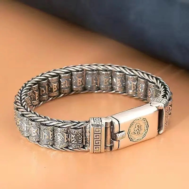Mantra Strength Stainless Bracelet