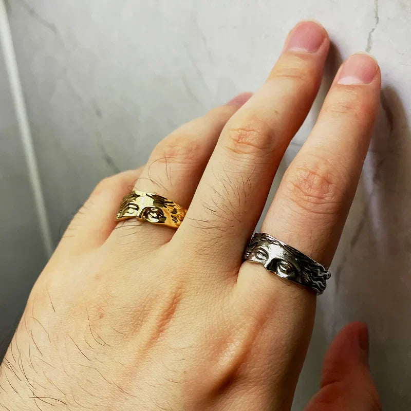 Aphrodite-Inspired Stainless Steel Ring