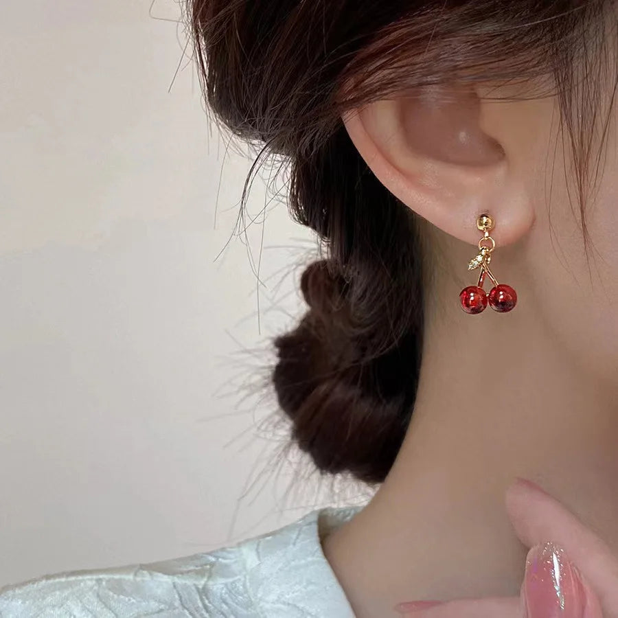 Timeless Crystal Cherry Jewelry Set
