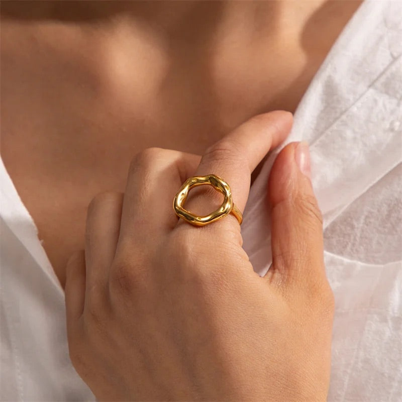 Unity Molten Gold Strength Ring