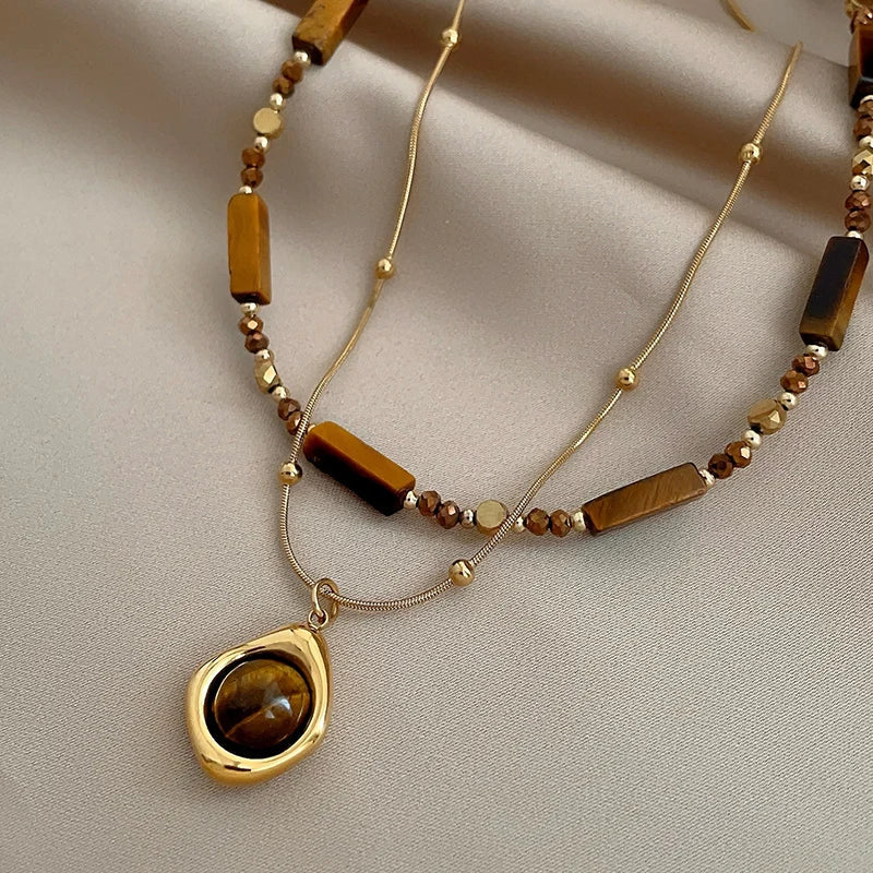 Tiger's Gaze Elegance Necklace