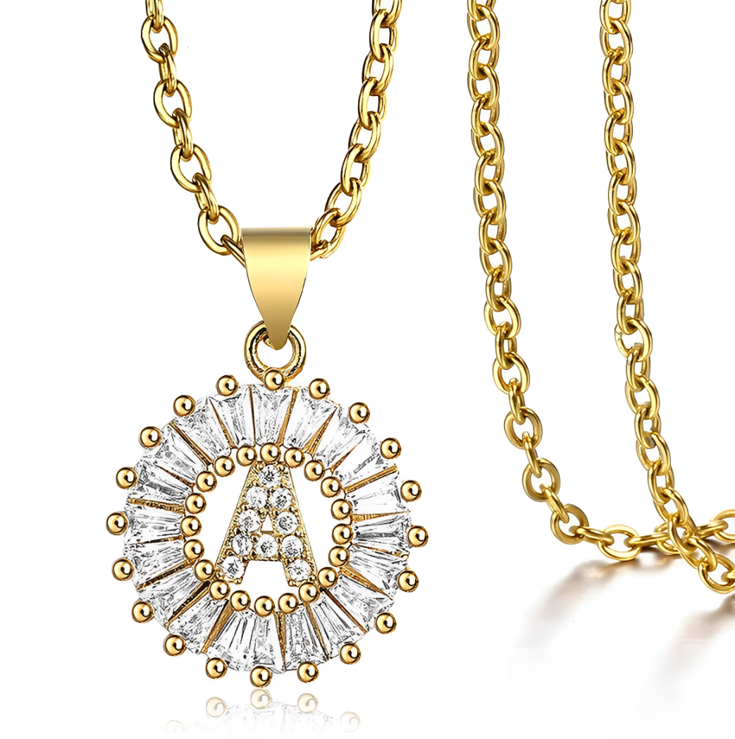 Elegant Initial Pendant Necklace