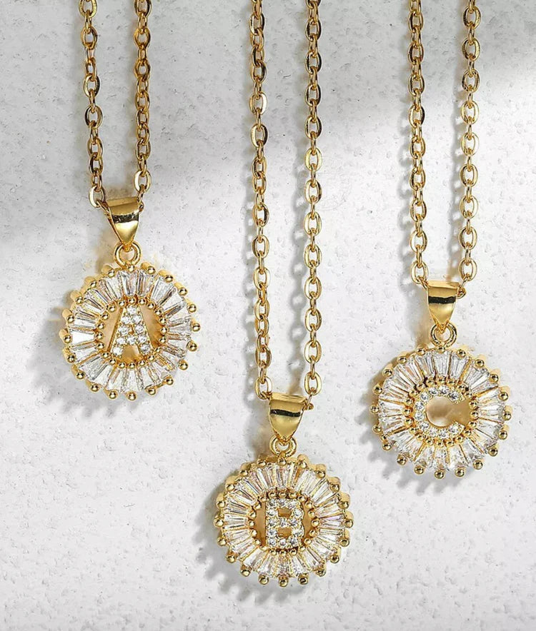 Elegant Initial Pendant Necklace