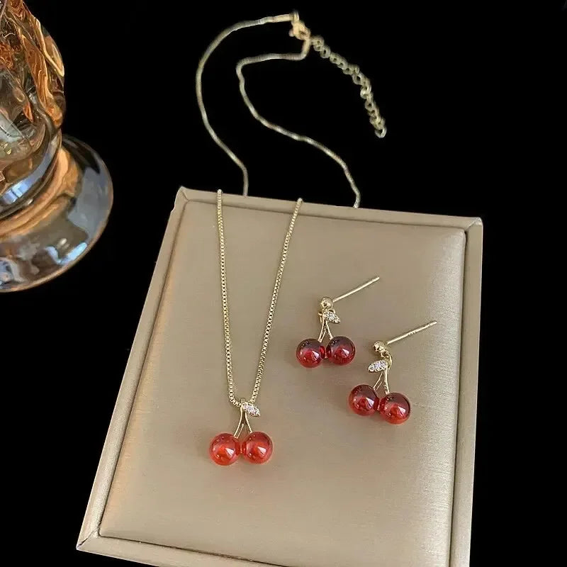 Radiant Cherry Elegance Set