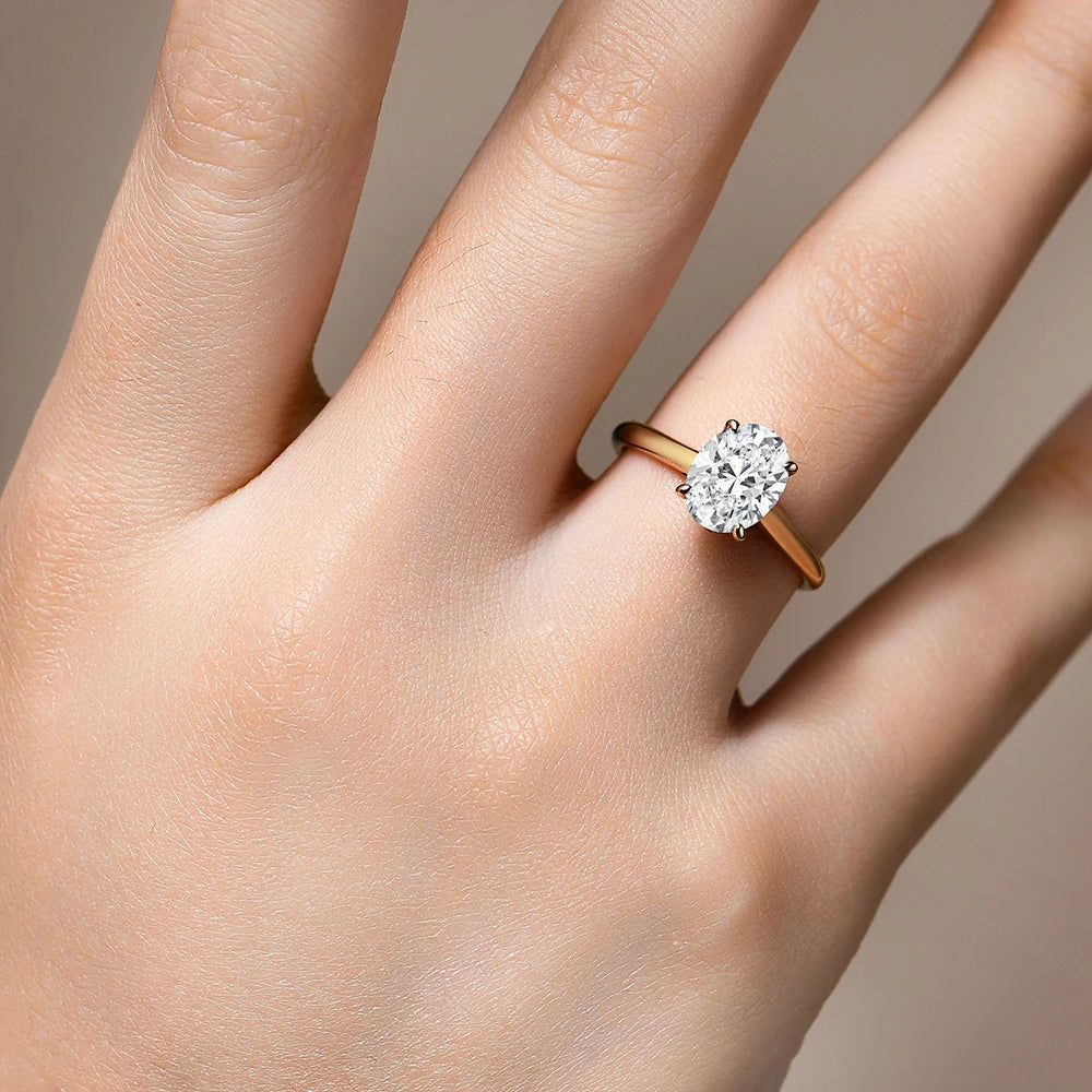 Radiant Oval Engagement Ring