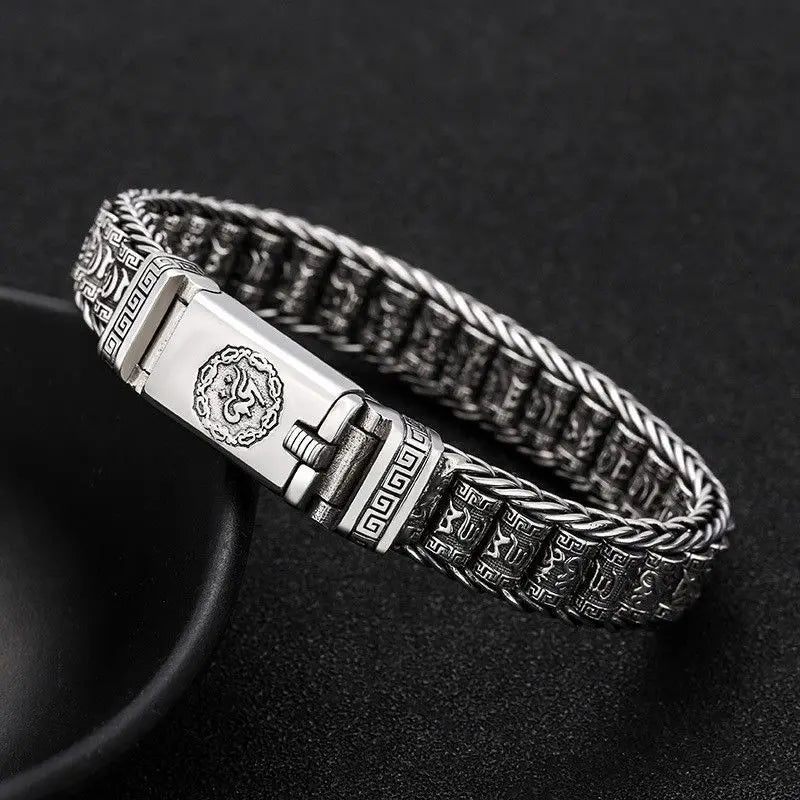 Mantra Strength Stainless Bracelet