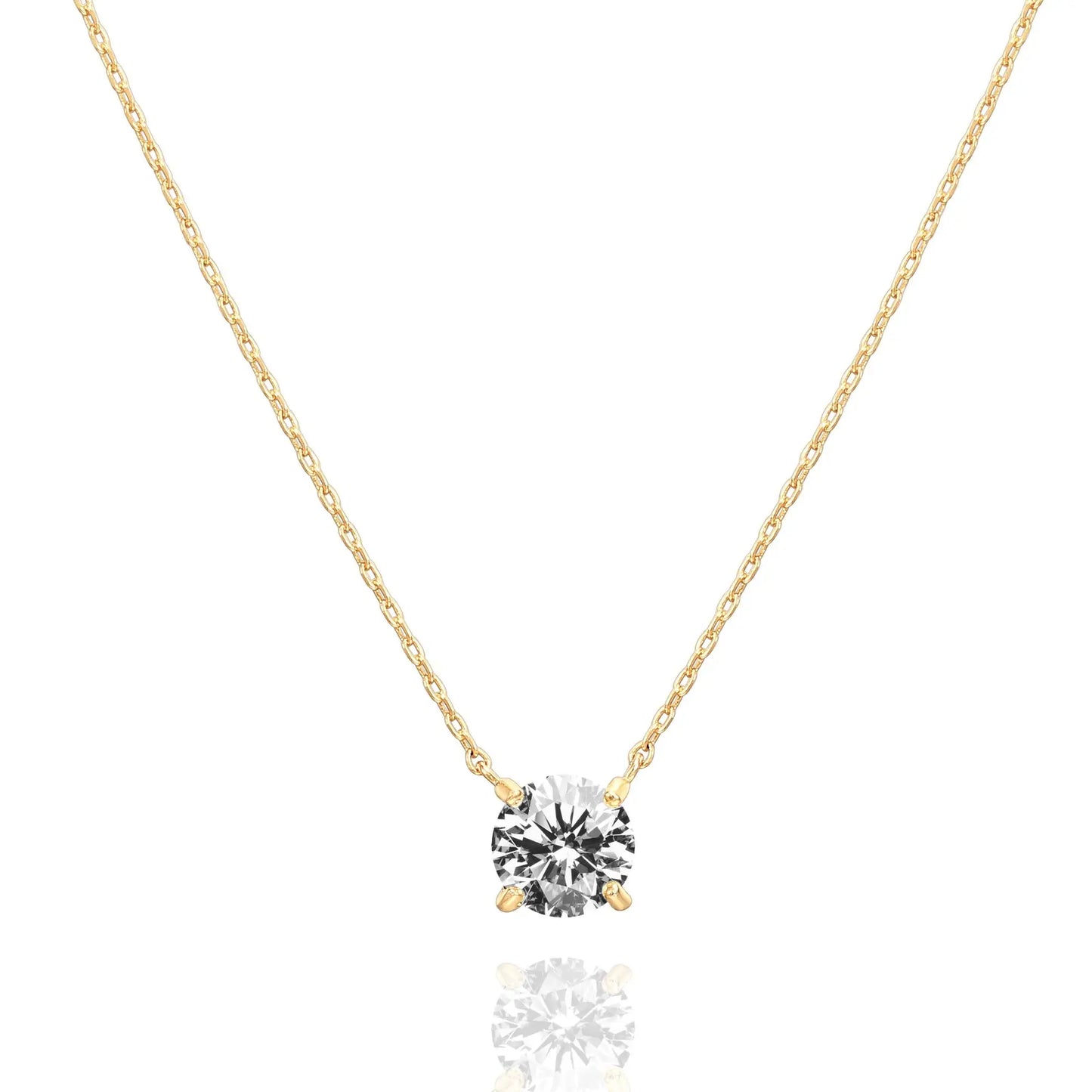 Elegant Sparkle Necklace with Chain