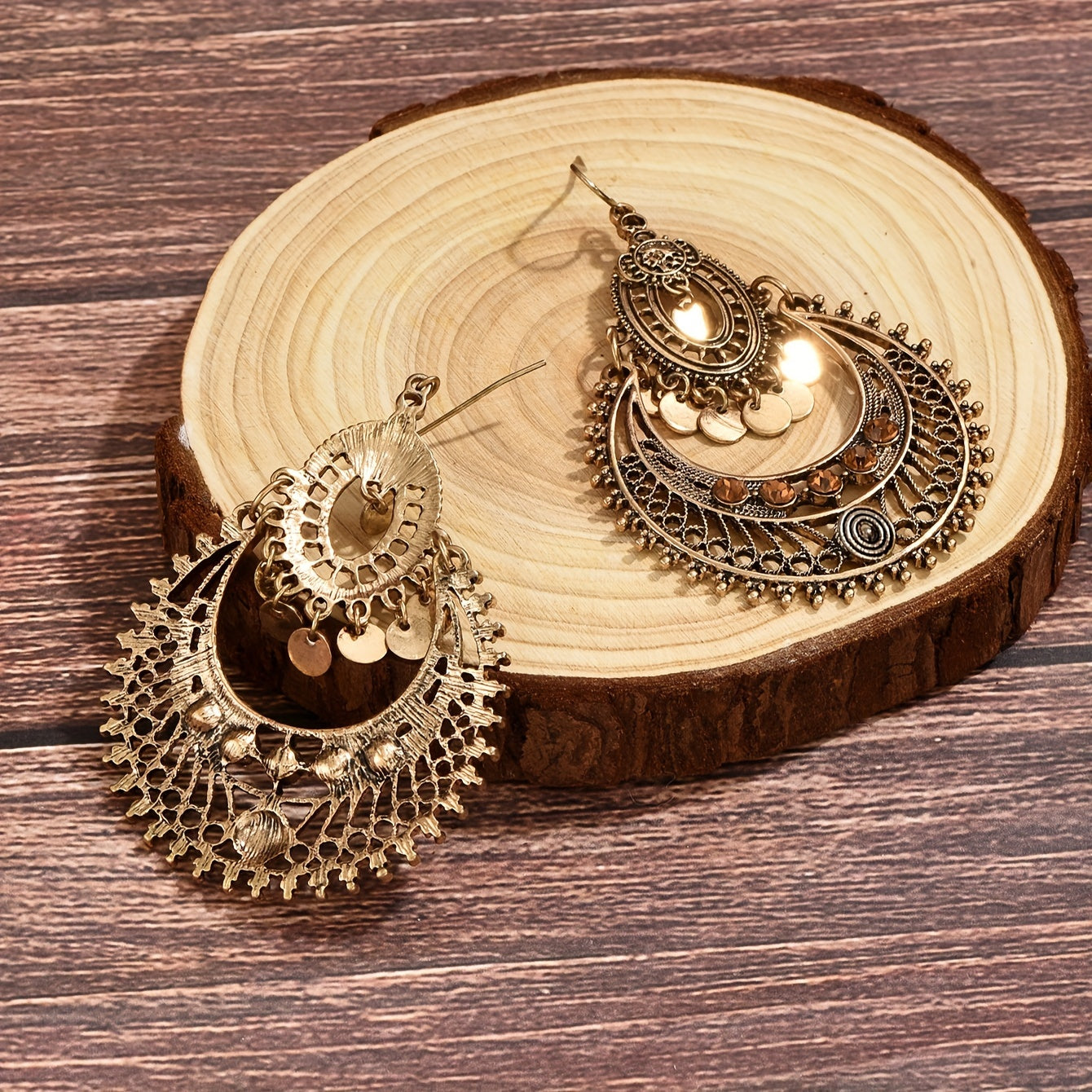 Lightweight Gold-Tone Earrings