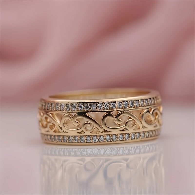 Comfort-Fit Sparkle Ring