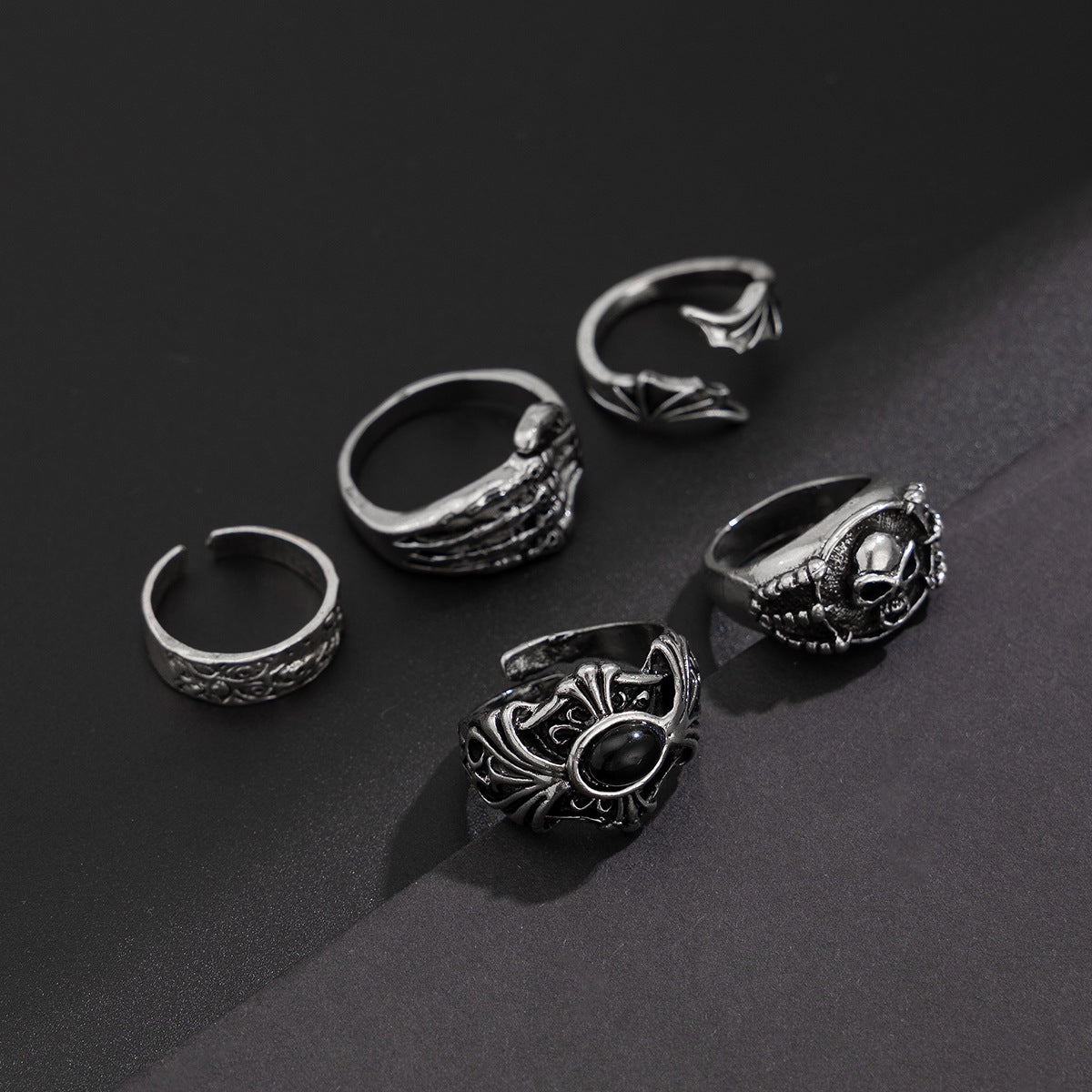 Minimalist Gothic Rings for Urban Edge