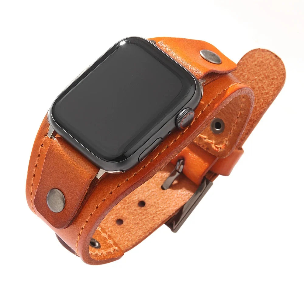 Rugged Modern Leather Band