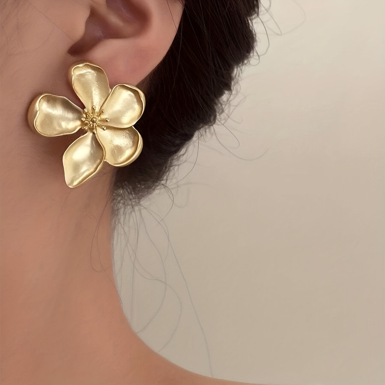 Feather-Light Gold-Tone Earrings