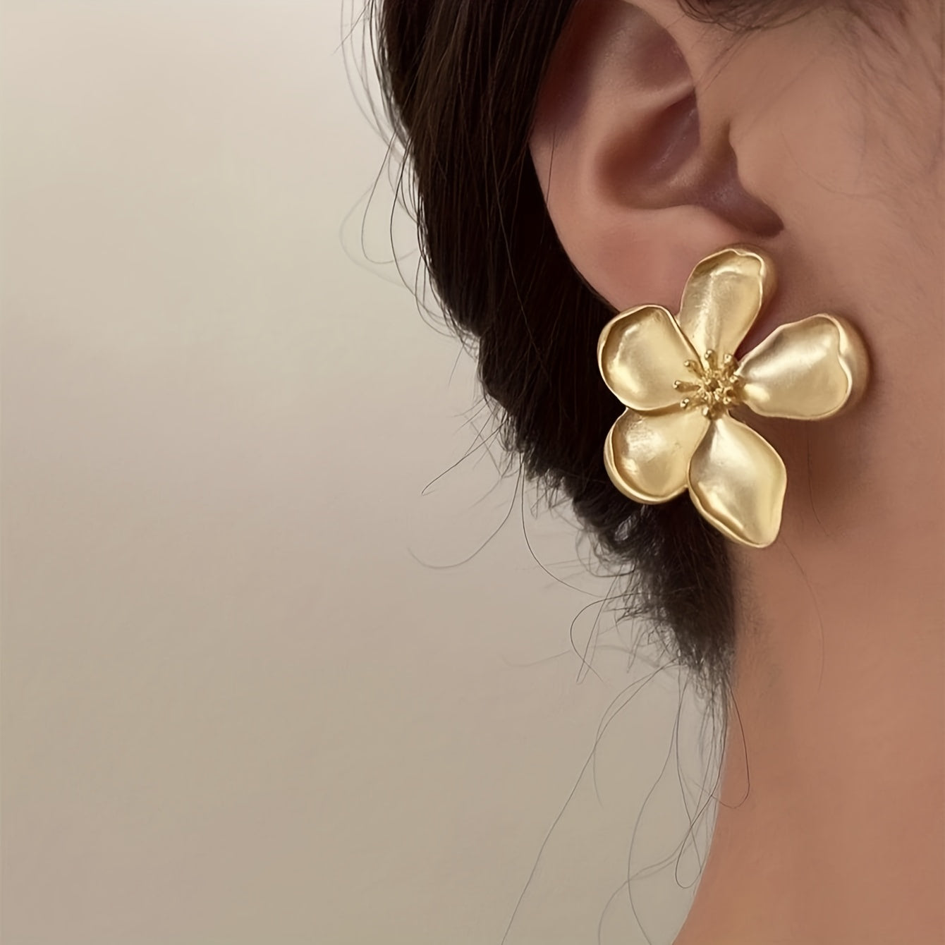 Feather-Light Gold-Tone Earrings