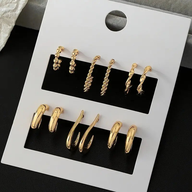 Lightweight Gold-Tone Earrings