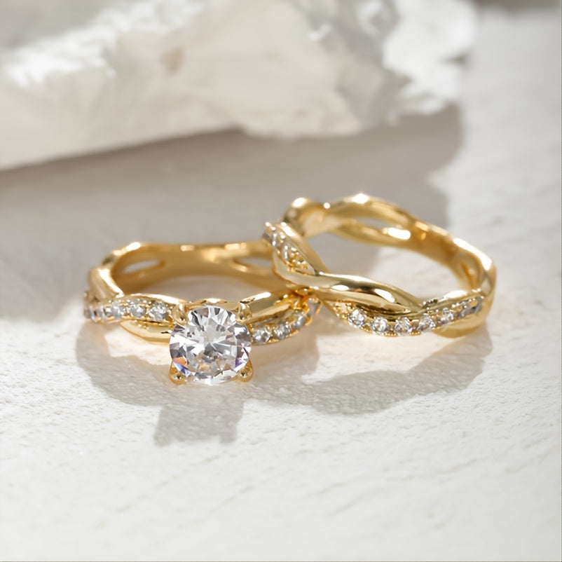 Gold-Tone Comfort-Fit Ring