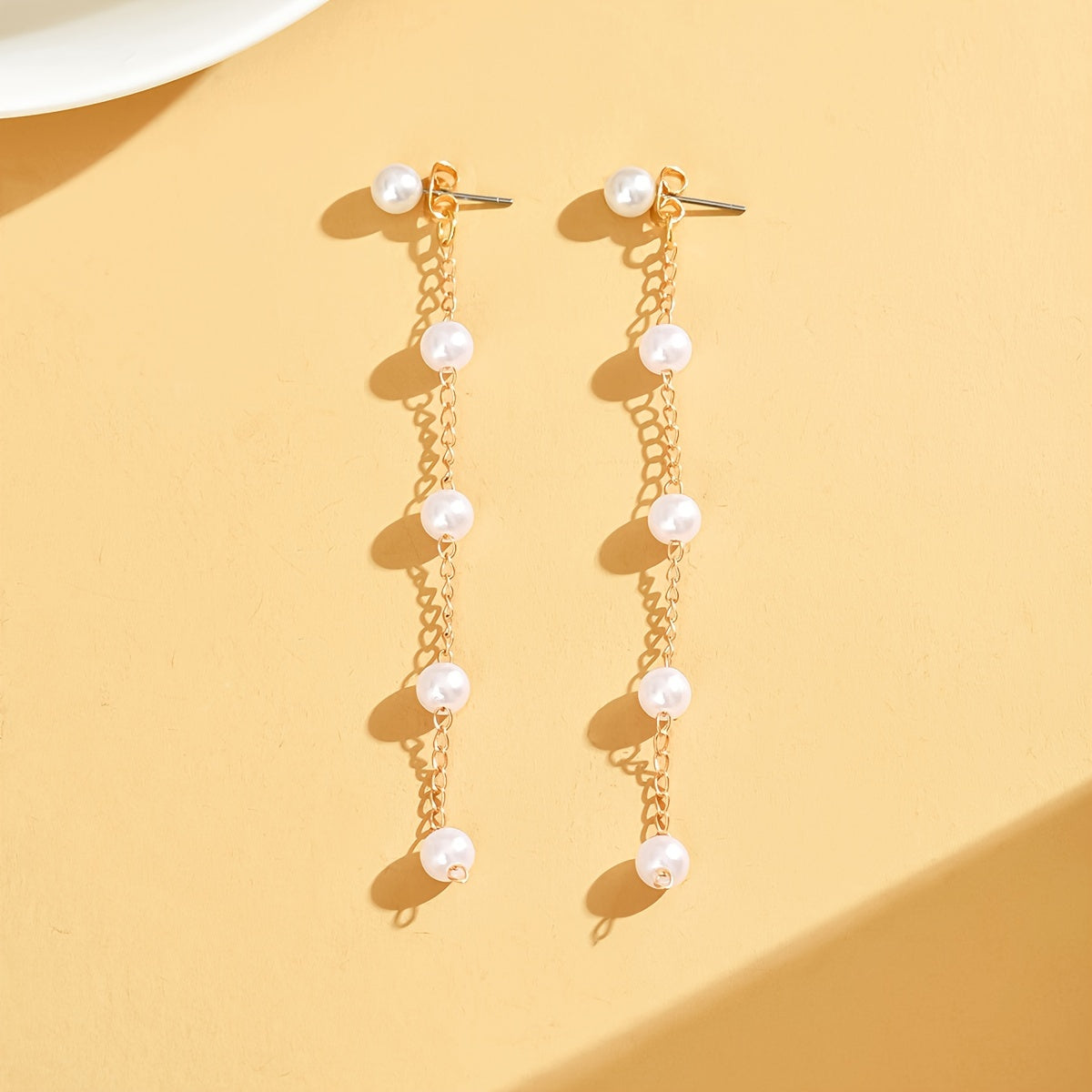 Lightweight Pearl-Inspired Earrings