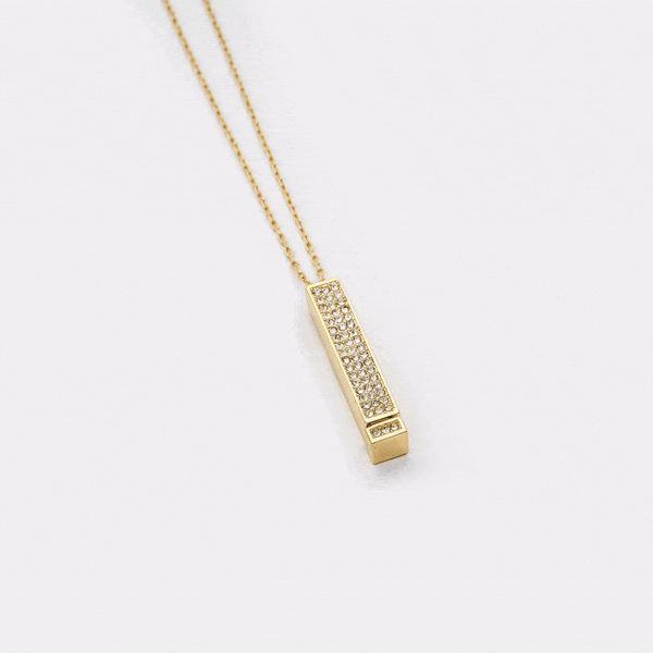Secret Message Shimmer Necklace