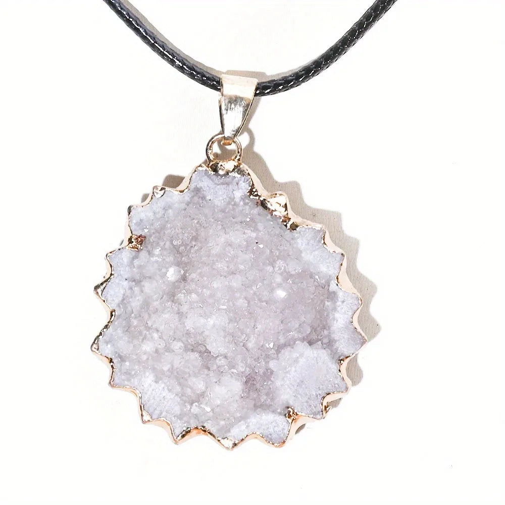 Spiritual Harmony Geode Necklace Charm