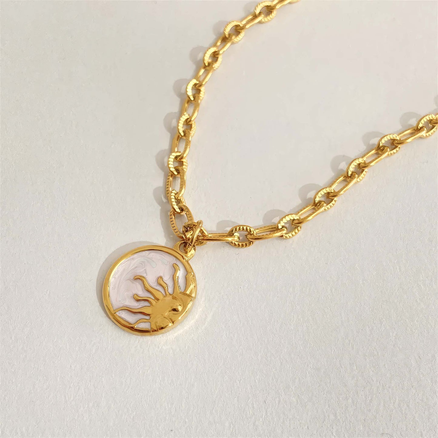 Celestial Harmony Sun & Moon Necklaces