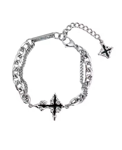 Bold Flame Titanium Steel Bracelet