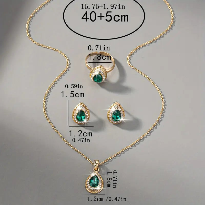 Radiant Gold Jewelry Set