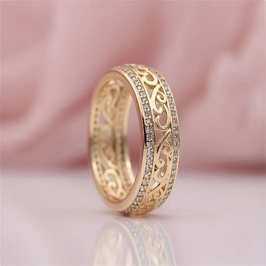 Comfort-Fit Sparkle Ring