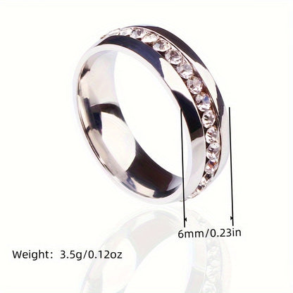 Comfort-Fit Sparkle Ring