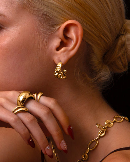 Elegant Gold-Plated Minimalist Earrings