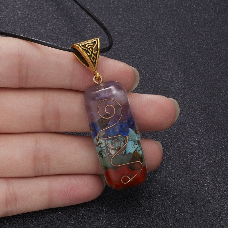 Chakra Orgone Necklace for Energy Balance