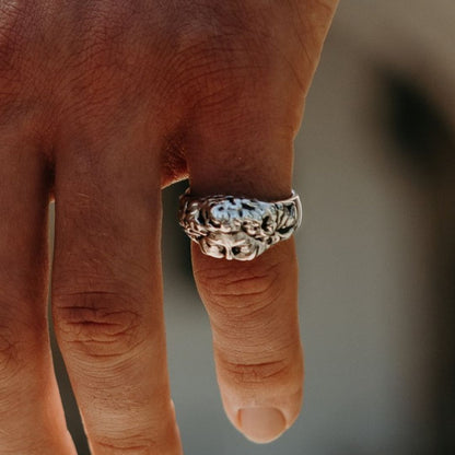 Sculpted David Ring