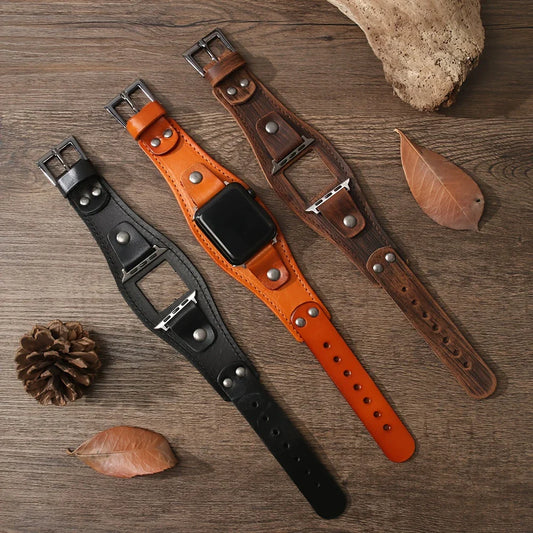 Rugged Modern Leather Band