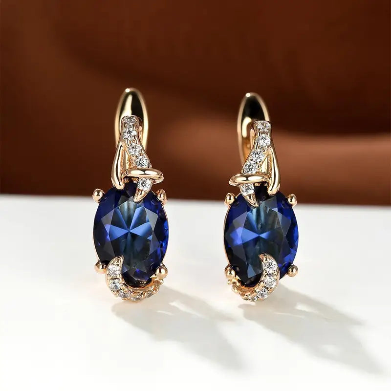 Royal Midnight Drop Earrings