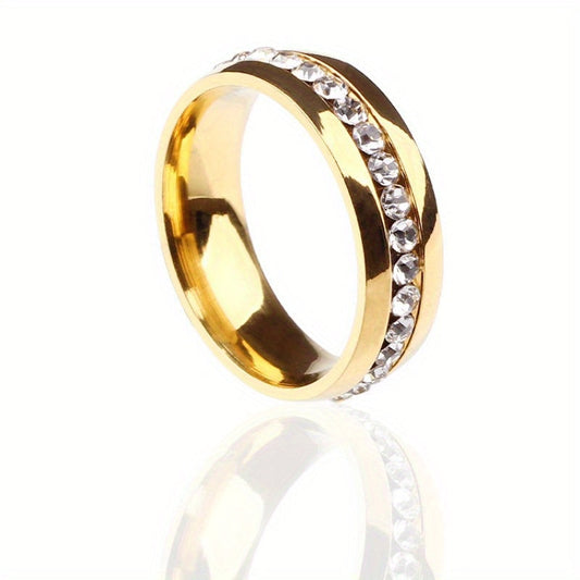Comfort-Fit Sparkle Ring
