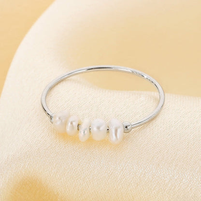 Everlasting Gold Pearl Ring