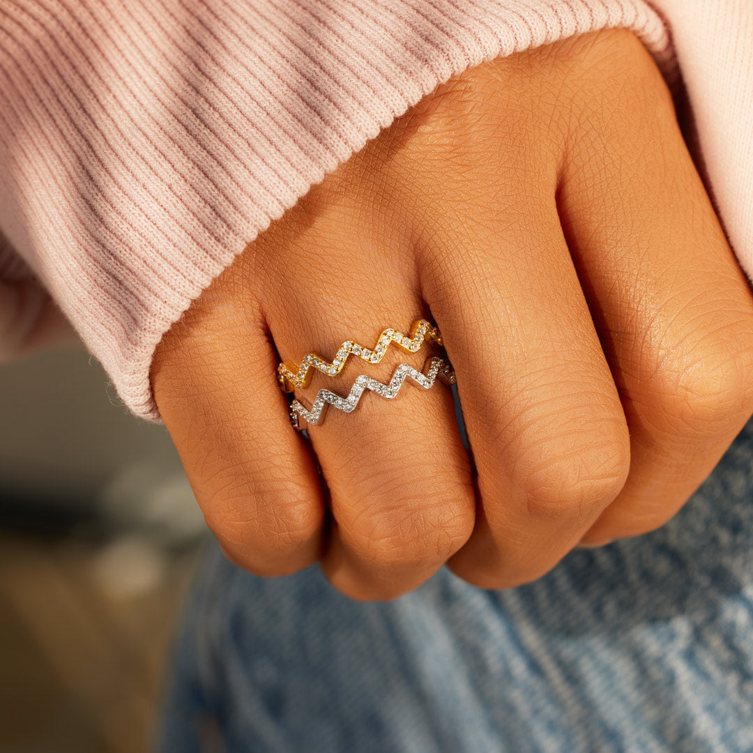 Daughter's Zigzag Love Ring