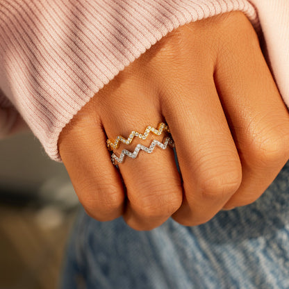 Daughter's Zigzag Love Ring