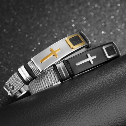 Faith-Expressive Adjustable Cross Bracelet