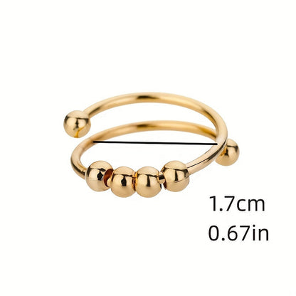Adjustable-Fit Gold-Tone Ring