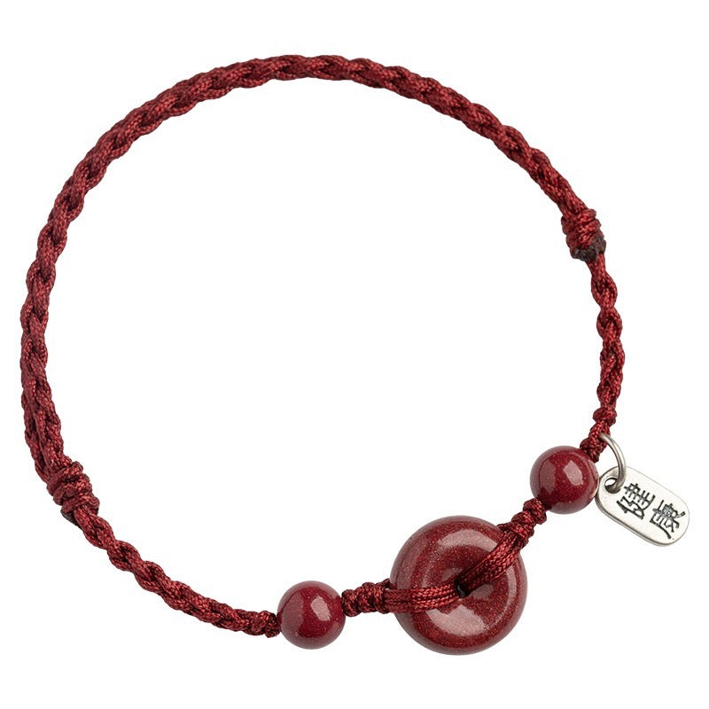 Auspicious Peace Red Rope Bracelet