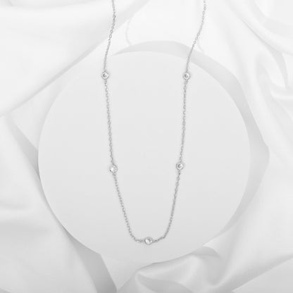Effortless Layering Cubic Zirconia Necklace
