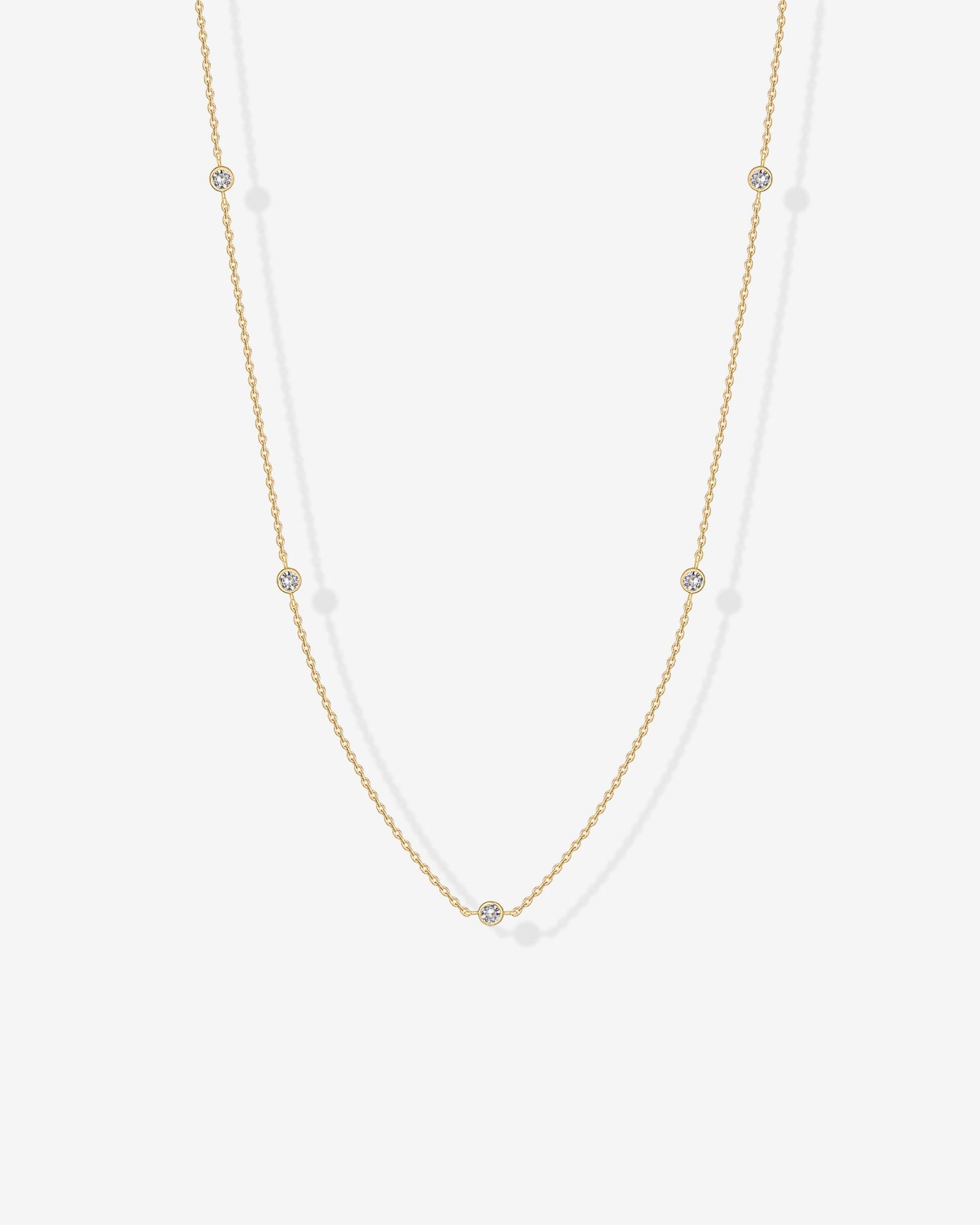 Effortless Layering Cubic Zirconia Necklace